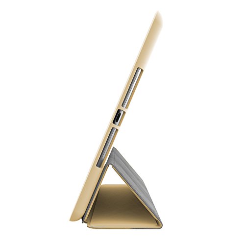 Khomo iPad Air 2 Hülle Case Golden Gehäuse mit doppelten Schutz ultra dünn und leicht, Smart Cover – Dual Gold - 3