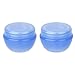 Imported 2Pcs 10g Empty Makeup Cosmetic Face Cream Jar Pot Bottle Container - Blue RS.170.00