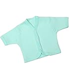 BabyPrem Baby Cardigan Jacket Plain Cotton Clothes Premature - 6 months