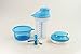 Produktbild TUPPERWARE Chef Turbo-Chef hellblau + Deckel + Mix-Fix klein 350ml Shaky