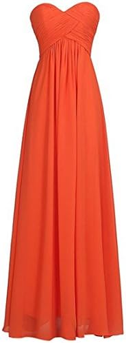 Women's Sweetheart Bridesmaid Long Evening Gown Maxi dress