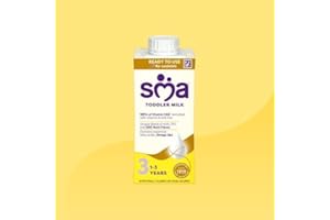 SMA NUTRITION SMA PRO Growing-Up Baby Milk - 1-3 Years | Ready to Use Liquid Formula Milk 200 ml (Pack of 12)