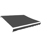 Telo Di Ricambio Per Tenda Parasole Outsunny 3x2.5 M – Poliestere Anti-UV 50+, Per Balcone, Patio E Giardino