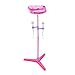 Produktbild F Fityle Karaoke Mikrofon Musikspielzeug, Karaokemaschinen mit Verstellbarer Ständer Spielzeug für Kinder und Mädchen - Rosa