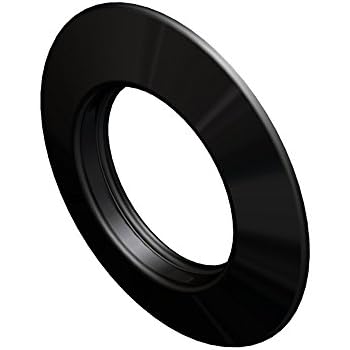 Rosone A Muro Per Tubo Stufa A Pellet | Acciaio Porcellanato Nero Opaco, Diametro Foro 10 Cm, Esterno 23,5 Cm