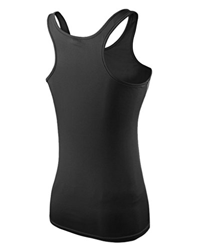 YR.Lover Damen 3er Pack Dry Fit Kompression Running Yoga Tank Top T-Shirt - 5