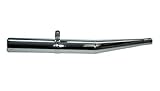 Durchmesser: 60mm Auspuff 26mm, 60mm Durchmesser mit Knick, Chrom für Zündapp CS25, CS 50, ZD 25, ZD50, Mofas, Moped, Knick Version