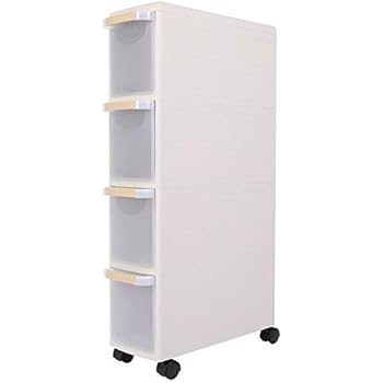 EBTOOLS 4 Schubladen Aufbewahrungsschrank auf Rollen Regal Trolley für