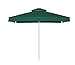 Produktbild Main-Zelt Gastroschirm Business Classic Teleskop Quadratisch 3m - 4m Alu-Mast Ø 82mm Größe in cm 400x400, Volant mit Volant, Farbe Acrilla Grün 103