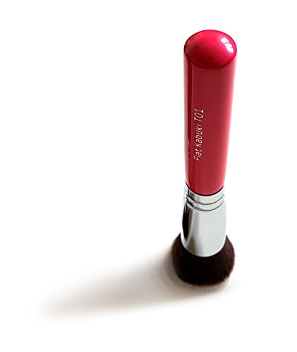 Make-Up Pinsel Kabuki – Ideal für Cremige, Pudrige oder Flüssige Foundation – Dichte Synthetische Premium Pinselhaare – Von Profis Auch Für Anfänger Empfohlen - 3