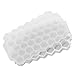Produktbild Gosear 37 Slots Silikon Honeycomb Form Ice Cube Maker Mold Tray Icebox mit Deckel für Whisky Cocktails Eistee Kaffee Kalt Getränke Transparent