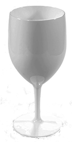 6 Grands verres à vin RB en couleur BLANC Polycarbonate incassables et réutilisables (300ml à ras bord Hauter 18.5cm, diamètre mx 72cm 6 Grands verres à vin RB en couleur BLANC Polycarbonate incassables et réutilisables (300ml à ras bord Hauter 18.5cm, diamètre mx 72cm