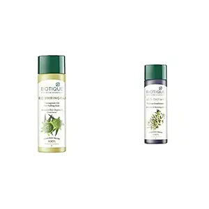 Biotique Bio Bhringraj Fresh?Growth Therapeutic Oil, 200ml and Biotique Bio Thyme Volume Conditioner, 200ml