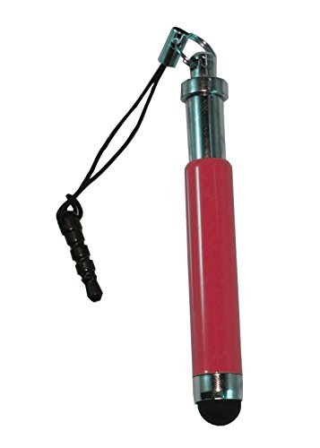 smartec24® Mini Teleskop-Touchpen in rot Teleskop Stylus Touchpen Stift ausziehbar von 5,5 cm auf 7,5 cm. Eingefasste Softballspitze für einen Displayschonenden und sicheren Gebrauch