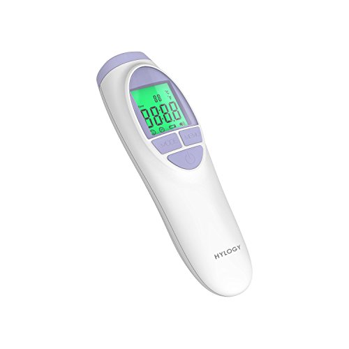 Hylogy Baby Thermometer for Forehead and Ear, Digital and Infrared, Measure the Temperature of the Body and Surface, Special Health Care for Children, Using Distance 3cm-5cm