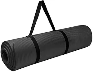 VEDIK Fitness Yoga Mat for Women and Men with Carrying Strap Extra Thick & Large Excercise Mat for Workout Yoga Fitness Anti Tear Anti Slip(Qnty-1 Pcs)