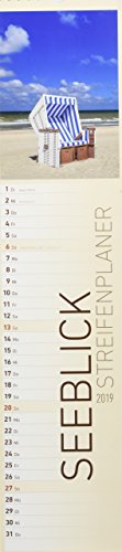 Preisvergleich Produktbild Seeblick 2019 - Streifenkalender (11 x 50) - Streifenplaner - Wandplaner