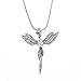 Produktbild Belle Maison Koreanisches Zubehör Full Diamond Angel Wings-Halskette Silber Kaufen Sie eins, um EIN Paar zu erhalten