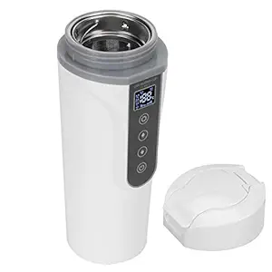 Car Heating Cup, Anti Dry Burning Electric Water Cup, Safe 450ml for Home Car
