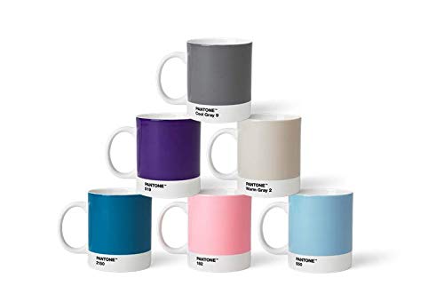Pantone Kaffeebecher-Set, Porzellan, Pastell, 8.4 x 8.4 x 12.1 cm