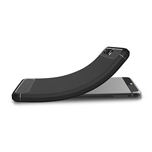 Huawei P10 Hülle Case, Elekin Soft-Flex Capsule Premium Schwarz TPU Handyhülle Schutzhülle Schmaler Telefonschutz für das Huawei P10 – Schwarz - 3
