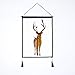 SD&EY Nordic Decoration Background Wall Hanging Cloth Elk Pattern Tapestry Cotton Linen Cover Cloth,B