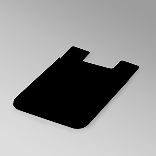URCOVER Â Cover Porta Tessere Adesiva Universale | Custodia Carte di Credito TPU in Nero | Retro Portafoglio Accessori Smartphone Cellulare