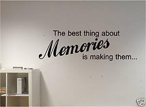 Online Design Wall Quote Vinyl Art Decal Sticker Memories.. - Red