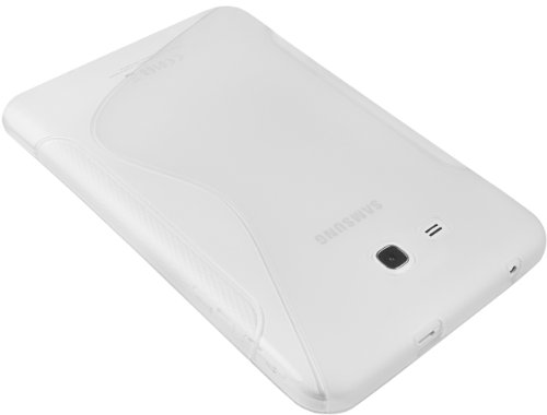 mumbi S-TPU Schutzhülle Samsung Galaxy Tab 3 7.0 Lite T110 T111 (7 Zoll) Hülle transparent weiss - 3