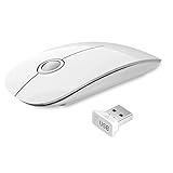 UNIVERSELLE KOMPATIBILITÄT: Der Nano Empfänger wird auf der Rückseite der drahtlosen Maus gespeichert, einfach einzurichten, kein Treiber erforderlich. Funktioniert mit Windows, Mac OS X und Linux; perfekt für Arbeit und Unterhaltung in Haus oder Büro. Betrieben durch 1 AA Batterien (nicht im Lieferumfang enthalten)