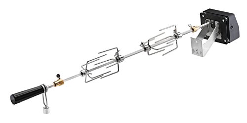 Rösle 25048 Drehspieß für Grills, edelstahl, 80 x 11 x 15,5 cm