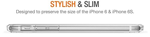iPhone 6/6S Case, ACEPowerÂ® Crystal Clear Shock Absorption TPU Bumper Drop Protection and Premium Clear Hard Back Case[Scratch Resistant] for Apple iPhone 6 6S - Crystal Clear