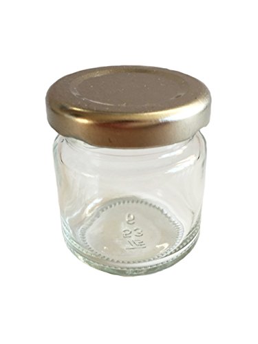 30er Set leere Rundgläser Mini Gläser 53 ml Deckelfarbe je 10 Stück Gold / Weiss / Silber To 43 Sturzgläser Honig Kaviar Marmeladengläser Obstgläser Einweckgläser Senf, Honig, Gläser, Einmachgläser, Portionsgläser, Probiergläser, Imker Honiggläser - 4