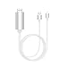 Produktbild Mirascreen Plug & Play Lightning auf HDMI Video Converter Adapter 6,5 ft für iPhone auf HDTV Kabel Kompatibel mit der IOS 8-10 Version