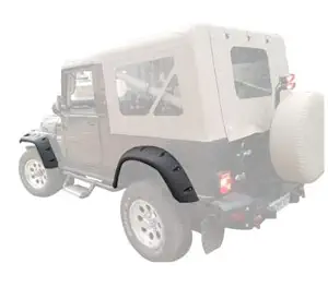 THE ADVENTURE GARAGE Mahindra Thar Crde 6 Inch Lnkey Bolt Fender Flares (Set of 4 Pcs)