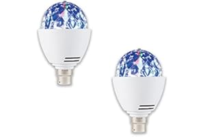Playlearn Two Disco Stage Light Bulb with B22 Bayonet Cap 2 Piece Light Up Sensory Kit [Energy Class A+++]