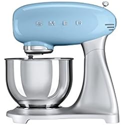 Smeg Robot culinaire Multifonction SMF01PBEU, 800 W, 4.8 liters, Bleu Pastel