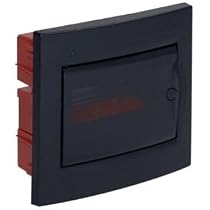 Centralino Da Incasso 36 Moduli Con Cornice Nera E Portello Fumè 315x525x105mm IP40 FAEG