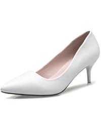 Xianshu atractiva de las mujeres del punto de tacón alto bombea los zapatos de tenis partido de las señoras