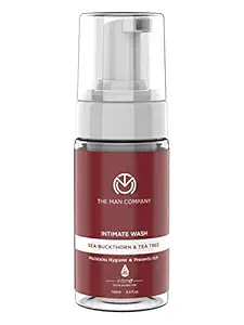 The Man Company Intimo Intimate Foaming Wash for Men with Tea Tree Oil, Sea Buck Thorn Oil, Aloevera & Neem Extract | Prevents Bad Odor | Anti Fungal & Itching | pH Balance | Personal Hygiene Wash - 100ml