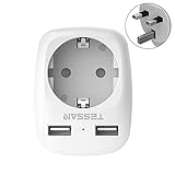 Warme Hinweise & Rückgabegarantie des Produktes: Dies ist KEIN KONVERTER. Dieser UK-Reiseadapter ist nur geeignet für Geräte mit zwei Spannungen oder globale Geräte mit einem Eingangsspannungsbereich von 100-240V. Spannungsumwandlung (Transformation) oder Netzfrequenzänderung erfolgt nicht über diesen Steckdosenadapter. Wir bieten Ihnen eine 18-Monate Produktreparatur- und Rückgabegarantie für jeden Artikel von TESSAN. Bei Fragen bitte kontaktieren Sie Unser professionelles Kundenservice-Team.