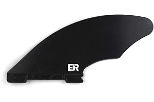 Eisbach Riders 4.7" Quick-Lock Flexible SUP River Fin - Black, Ideal for Shallow or Overgrown Waters, Compatible with Bluefin, Thurso Surf, Jobe and iRocker Paddle Boards