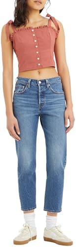 Levi's 501 Crop, Jeans Donna, Erin Can't Wait Stre, 28W / 28L