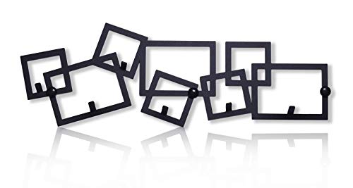 M-KeyCases Pannello Appendi Chiavi da Parete Home Sweet Home Ganci Acciaio Appendiabiti Design Moderno Accessori per Casa Moderne Chiave Metallo Regalo Veranda