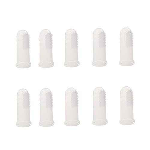 Preisvergleich Produktbild perfk 10er Pack Weiches sicheres Baby Zahnbürste Finger Bürste Massage