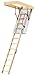 Price comparison product image Lyte Easiloft 3 Section Timber Loft Ladder - Fully Assembled, Including Insulated Hatch Door and Handrail