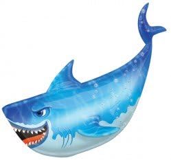 Street Treats Supershape Shark Foil Balloon Party Ware Decoration Under The Sea Theme