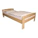 Produktbild acerto 20025 Einzelbett mit Lattenrost aus Kiefer massiv - 90x200 cm Leichter Aufbau Robuste Bauweise Massives Holz-Bett | Bettgestell optional mit Schubladen | Naturholzbett aus Familienbetrieb