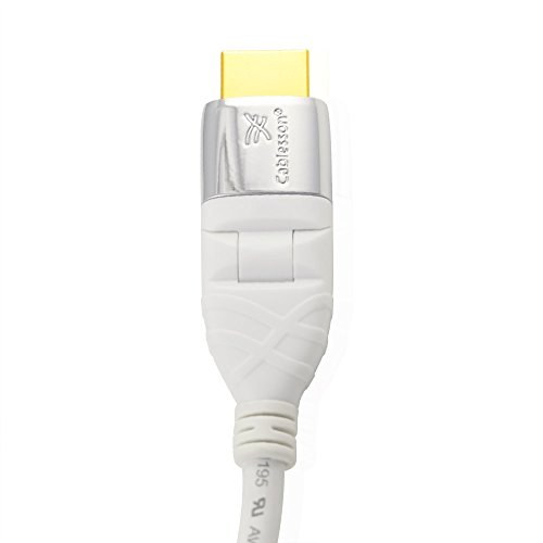 Mackuna Flex Plus 0.5M (0.5 Meter) Erweiterungskabel HDMI mit drehbaren Stecker – Audio – Video **24K Gold** mit Ethernet (Neueste Version 2.0 / 1.4a 21Gbps) 1080p, 4k2k, PS4, XBOX ONE, DVD, Blu-ray, SKY HD, UHD, FULL HD LCD, Plasma & LED TV, 3D TV, ARC, Dolby TrueHD Audioübertragung - 6