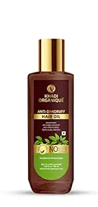 Khadi Organique Anti-Dandruff Hair Oil Rejuvenates Eliminates Dandruff Anti-inflammatory Fights Scalp Infection